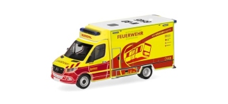 Herpa 099752 - H0 - Mercedes-Benz Sprinter 18 Fahrtec RTW Feuerwehr Wuppertal